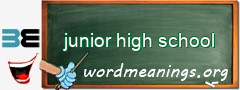 WordMeaning blackboard for junior high school